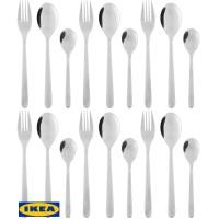 ราคา IKEA FORNUFT ชุดช้อนส้อม 18 ชิ้น สแตนเลส หรูหรา ไม่เป็นสนิ่มหรือตะกรั่น (4790816575)