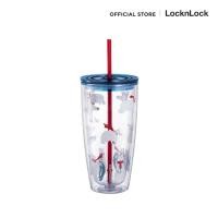ราคา LocknLock แก้วพลาสติก 2 ชั้นพร้อมหลอด Double Wall Cold Cup รุ่น HAP507 (22800336770)