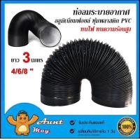 ราคา ท่อลมระบายอากาศ 4 6 8 นิ้ว ยาว 3เมตร ท่ออลูมิเนียมฟอยล์ เคลือบพลาสติก PVC ท่อยืดหยุ่น ท่อลมดูดอากาศ ท่อดูดควัน (23032025051)