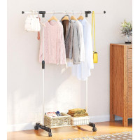 ราคา ราวตากผ้า ราวแขวนผ้า ราวแขวนเสื้อ ราวตากผ้าอเนกประสงค์ ราวแขวนสื้อผ้า บาร์เดี่ยว บาร์คู่ มีชั้นวางของที่เเขวนหมวก ราวแขวนผ้าสแตนเลส ราวแขวนผ้า (22795030456)