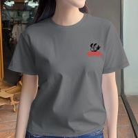 ราคา Closet Crush เสื้อยืดคอกลมแขนสั้น สกรีนลายการ์ตูนด้านหน้า สีขาว สีเทา สีกากี สีชมพู สีฟ้า (22931472231)