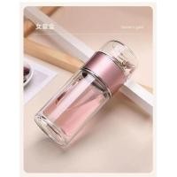 ราคา สินค้าพร้อมส่ง ส่งไวม้ากกกกก กระบอกน้ำกรองชา ขวดแก้วกรองชา กระบอกชา กระบอกกรองชา Double Wall Glass (23027976723)