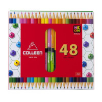 ราคา สีไม้คอลลีน Colleen สีไม้ ดินสอสี ดินสอสีไม้ รุ่น 2 หัว 12 สี 34 สี 36 สี 48 สี เเละ 60 สี (18690516869)