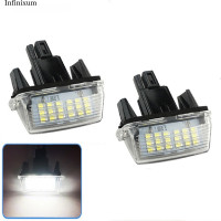 ราคา ชุด2ไฟ LED สีขาวติดตั้งบนแผ่นป้ายทะเบียน Toyota Camry Yaris Vios Avensis (22840677133)