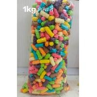 ราคา ขนมปังปลาทำกระทง อาหารปลาข้าวโพด คละสี 8 10สี อาหารปลาเนื้อเหนียวแน่นเกรดA ขนาด2000g ขนาด1000g (23086694271)