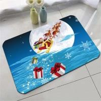 ราคา พรมเช็ดเท้าลายการ์ตูนคริสต์มาสพรมเช็ดเท้าขนาด40X60ซม พรมตกแต่งวันหยุดขนาด60X90ซม สำหรับการตกแต่งบ้านวันหยุดประตูหน้าประตูในร่มกลางแจ้ง (22726697637)