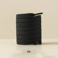 ราคา 1คู่ผ้ารองเท้าแบน laces รองเท้าคลาสสิกสำหรับรองเท้าผ้าใบสีขาวสีดำเชือกรองเท้ายืดหยุ่น laces รองเท้า100 120 140 160cm Strings (22793603687)
