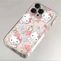 ราคา เคสโทรศัพท์ Gratis Ongkir Sanrio Hello Kitty เคสโทรศัพท์น่ารักสำหรับ iPhone 16 15 14 13 12 11 Pro Max 6 6S 7 8 14 15 16 Plus 12 13 Mini SE2020 5 5S 5c X Xr Xs Max ของขวัญ Y2K เคสใสแบบนิ่ม (22897710181