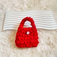 ราคา พร้อมส่ง กระเป๋าไหมพรมถักจิ๋ว ใส่หูฟัง ใส่เหรียญ สีพื้น กระเป๋าไหมอุด้ง DIY (22863072105)