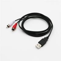 ราคา DRDIPR ทนทาน USB เป็น RCA USB ชาย สายนำ สำหรับพีซีทีวี อะแดปเตอร์วิดีโอ เครื่องเสียง สายแปลง สาย AV (18317986764)