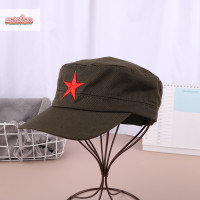 ราคา NCSW หมวกทหารสำหรับผู้ชายผู้หญิงหมวกทหารลาดตระเวนหมวกกอล์ฟดาวห้าแฉกสีแดง (22420894087)