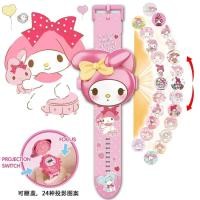 ราคา Sanrio Electron Watch ROLL 24 ARTIST Hello Kitty Kuromi Melody Cinnamoroll ของขวัญวันเกิดเด็ก (22840103656)