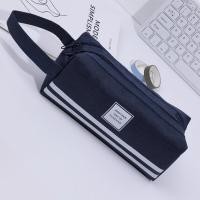 ราคา กระเป๋าดินสอ 2 ซิป กระเป๋าใส่ดินสอมีหูหิ้วถือง่าย กระเป๋าดินสอขนาดใหญ่ เก็บดินสอ ปากกา เครื่องเขียน (17796576368)