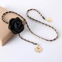 ราคา Guouqna แฟชั่นสีเหลืองริบบิ้นผู้หญิงเข็มขัดปรับ Punk Silver สแตนเลสผู้หญิงเข็มขัดชุดกางเกงริบบิ้น basl (22871244612)