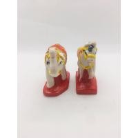 ราคา ตุ๊กตาช้างม้า ตุ๊กตาตั้งศาล ช้างม้าไหว้ศาล ช้างม้าแก้บน ช้างม้าตั้งศาล รูปั้นช้างม้า เนื้อเซลิก้า กากเพชร ขนาด 9cm เครื่องตั้งศาล (8699851980)