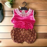 ราคา ชุดไทยเด็กเล็ก ไซส์มินิ คอระบาย (22855037352)