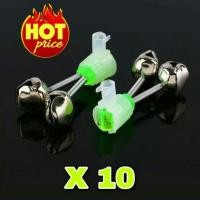 ราคา กระดิ่งตกปลา 10 ชิ้น ตกปลา กระดิ่งตกปลา กระดิ่ง กระดิ่งติดคันเบ็ด กระดิ่งไฟ กระดิ่งคู่สำหรับติดเบ็ด กระดิ่งสำหรับตกปลา (3601186236)