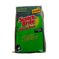 ราคา ฟองน้ำพร้อมแผ่นใยขัด 3M สก๊อตช์ ไบรต์ ขนาดจัมโบ้ ต่ออัน (21344386770)