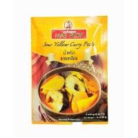 ราคา น้ำพริกแกงเหลือง Sour Yellow Curry Paste น้ำหนัก 50g ตราแม่พลอย (17486211437)
