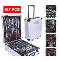 ราคา HUK เครื่องมือช่าง 187 ชิ้น พร้อมกระเป๋าล้อลาก อุปกรณ์เครื่องมือช่าง ชุดประแจบล็อก เครื่องมือช่าง ชุดเครื่องมือช่าง ชุดประแจบล็อก (12512122528)