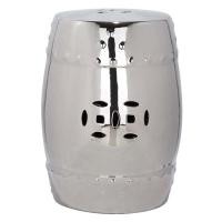 ราคา โมเดิร์นสไตล์จีนสร้างสรรค์เซรามิค Gold และ Silver กลองสตูลสวนบ้าน งานปัก Bench โบราณ Zither เก้าอี้สตูลกลม (18348937384)