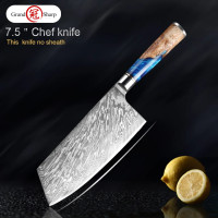 ราคา 67 Layer Japanese Damascus Steel Kitchen Knives VG10 Chef Knife Cleaver Paring Bread Knife Blue Resin and Color Wood Handle Kitchen Knives set พร้อมส่ง ส่งจากร้าน Malcolm Store กรุงเทพฯ (21466707800)