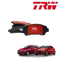 ราคา TRW ผ้าเบรค Mazda 2 Skyactiv 1 3 1 5D ปี 2014 2022 มาสด้า 2 สกายแอคทีฟ เบนซิน ดีเซล (20572063239)