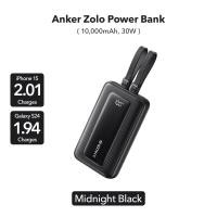 ราคา Anker Zolo Power Bank 10K 30W Built In USB C and Lightning Cable Compatible with MacBook iPhone 15 15 Plus 15 Pro 15 Pro Max 14 Series Samsung (22825836323)