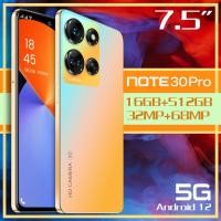 ราคา ใหม่ในบรรจุภัณฑ์เดิม OPP0 HP Note 30 Pro Android 12 0 โทรศัพท์มือถือ 16GB RAM 512GB ROM 32 68MPสมาร์ทโฟน 7 5 นิ้วโทรศัพท์มือถือกล้องHD (22897305907)