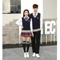 ราคา ชุดเครื่องแบบนักเรียนมัธยมปลายเกาหลีชุดฤดูใบไม้ร่วงและฤดูหนาวสไตล์วิทยาลัยอังกฤษชุดกะลาสีญี่ปุ่นกระโปรงลายสก๊อตหญิงกองทัพเรือ (20076760995)