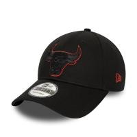 ราคา New Era หมวกรุ่น Chicago Bulls Metallic Outline Black 9FORTY Cap (23029192030)