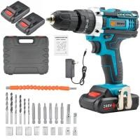 ราคา BOHU สว่านไร้สาย299VF สว่าน สว่านแบต อย่างดี 2ก้อน พร้อม ดอกสว่าน และอุปกรณ์ 32ชิ้น มีระบบกระแทก Cordless Impact Drill สว่านกระแทก ไร้สาย สว่านแบต (22931217428)