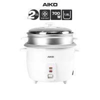 ราคา AIKO AR 18 หม้อหุงข้าวไฟฟ้า 1 8 ลิตร หุง อุ่น นึ่ง electric rice cooker with food Steamer 1 8 L keep warm function (22670026577)