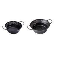 ราคา Easy Pour Non Stick Coating Tempura Fryer Pot with Oil Drip Drainer Rack Japanese style Mini Deep Fry Pan (22666944960)
