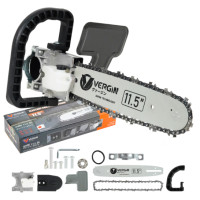 ราคา VERGIN ชุดบาร์เลื่อยโซ่ บาร์โซ่ต่อหินเจียร์ พร้อมกระปุกน้ำมันเลี้ยงโซ่ VERGIN 11 5 นิ้ว ชุดเเปลงหินเจียร์เป็นเลื่อไฟฟ้า (21268607479)