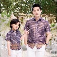 ราคา ชุดไทยประยุกต์ Mae Mali สีน้ำเงิน ชุดไทยเด็กหญิง ผู้หญิง ชุดไทยคู่แม่ลูก ชุดไทย เดรสชุดไทย เดรสลูกไม้ เดรสผ้าไทย (12758370304)