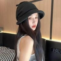 ราคา ทันสมัย หมวกชาวประมงปีกขนาดใหญ่สําหรับผู้หญิงผ้าหนังนิ่ม ฤดูใบไม้ร่วง ฤดูหนาว สไตล์ใหม่ เรียบหรู โดม เสื้อท่อนบน หมวกวางซ้อนกันได้ Travel必 (22895941964)