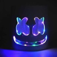 ราคา วันฮาโลวีน LED หน้ากากมาร์ชเมลโลว์พยางค์ไฟฟ้าเรืองแสง DJ marshmello หมวก อุปกรณ์งานปาร์ตี้แต่งหน้า (22736416056)