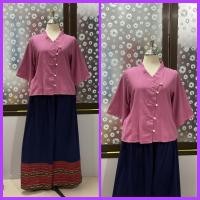 ราคา รอบอก 48 52 54 56 58 เสื้อพื้นเมืองคอวีป้าย (23096407789)