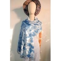 ราคา ผ้าพันคอมัดย้อมครามธรรมชาติ (22844626854)