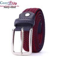 ราคา Cozy Up 120เซนติเมตร 3 3เซนติเมตรเข็มขัดยืดหยุ่นสำหรับผู้ชายกอล์ฟเข็มขัดหนังชายผ้าใบยืดถักเข็มขัดเอวยางยืด (4412428887)