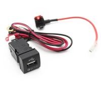 ราคา ที่ชาร์จ QC3 0ซ็อกเก็ตส่วนประสาน USB แท่นชาร์จสองหัว Quick Charger Mobil XF สำหรับ Toyota Camry 70 Altis Hilux Rav4 Prado 150 2018 2019 2020 (21737792133)