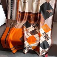 ราคา ผ้าพันคอผ้าไหมจําลองหรูหราสําหรับฤดูร้อนอเนกประสงค์ 180 ผ้าพันคอยาวผ้าคลุมไหล่ผ้าไหมแท้อุปกรณ์ป้องกันแสงแดดสําหรับแบรนด์ใหญ่ (22468903927)