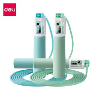 ราคา Deli เชือกกะโดด เชือกกระโดด กระโดดเชือก ลวดสลิง เชือก PVC ด้ามจับบุนุ่มกระชับมือนับรอบได้ วัสดุทนทาน สายยาว 2 8 เมตร jump rope (22780817205)