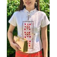 ราคา เสื้อพื้นเมือง ไม้กวาด สีขาว (8863152814)