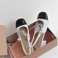ราคา Retro Mary Jane รองเท้าแตะส้นหนา ผู้หญิง Cross Buckle Round Head Color Block Chain ทันสมัย ฤดูร้อน รองเท้ามาใหม่ (21740523225)