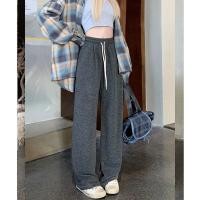 ราคา กางเกงแสลกหญิง ไซส์ใหญ่ กางเกงเอวสูงทรงกระบอก ใส่สบาย กางเกงทรงหลวมเอวยางยืดชายและหญิง ไตล์เกาหลีแฟชั่น สตรีท ฮิปฮอป ลำลอง สีดำ Lady Women Pants (22217469475)