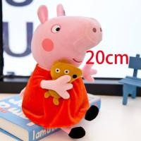 ราคา 4 ชิ้น เซ็ต Peppa Pig George ตุ๊กตาตุ๊กตาของเล่น Peppa Pig ครอบครัวตุ๊กตาคริสต์มาสปีใหม่ของขวัญสำหรับเด็ก (18490501313)