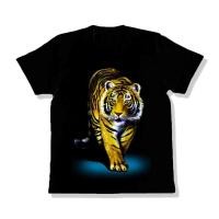 ราคา เสื้อยืดลายไทย ลายเสือ เสื้อยืดกีฬา S 5XL (21737077636)