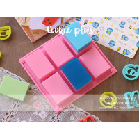 ราคา แม่พิมพ์สบู่ พิมพ์สบู่ สีเหลี่ยม 6 ช่อง 100 กรัม พิมพ์ซิลิโคนทำสบู่ งานฝีมือ (630024249)
